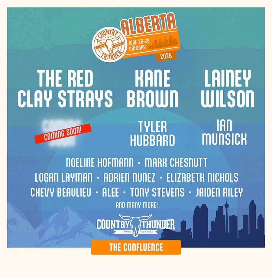 CANADA Country Thunder Alberta 2026 poster