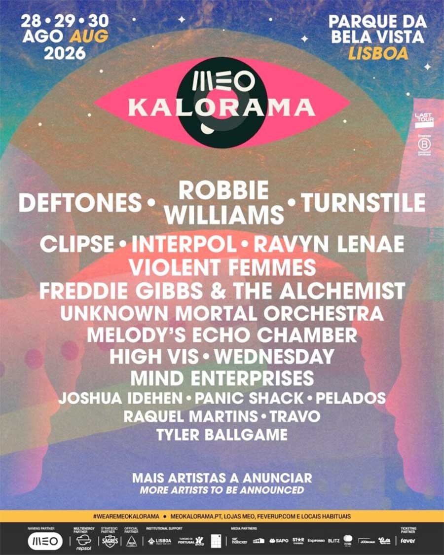 MEO Kalorama Portugal 2026 phase 1 poster