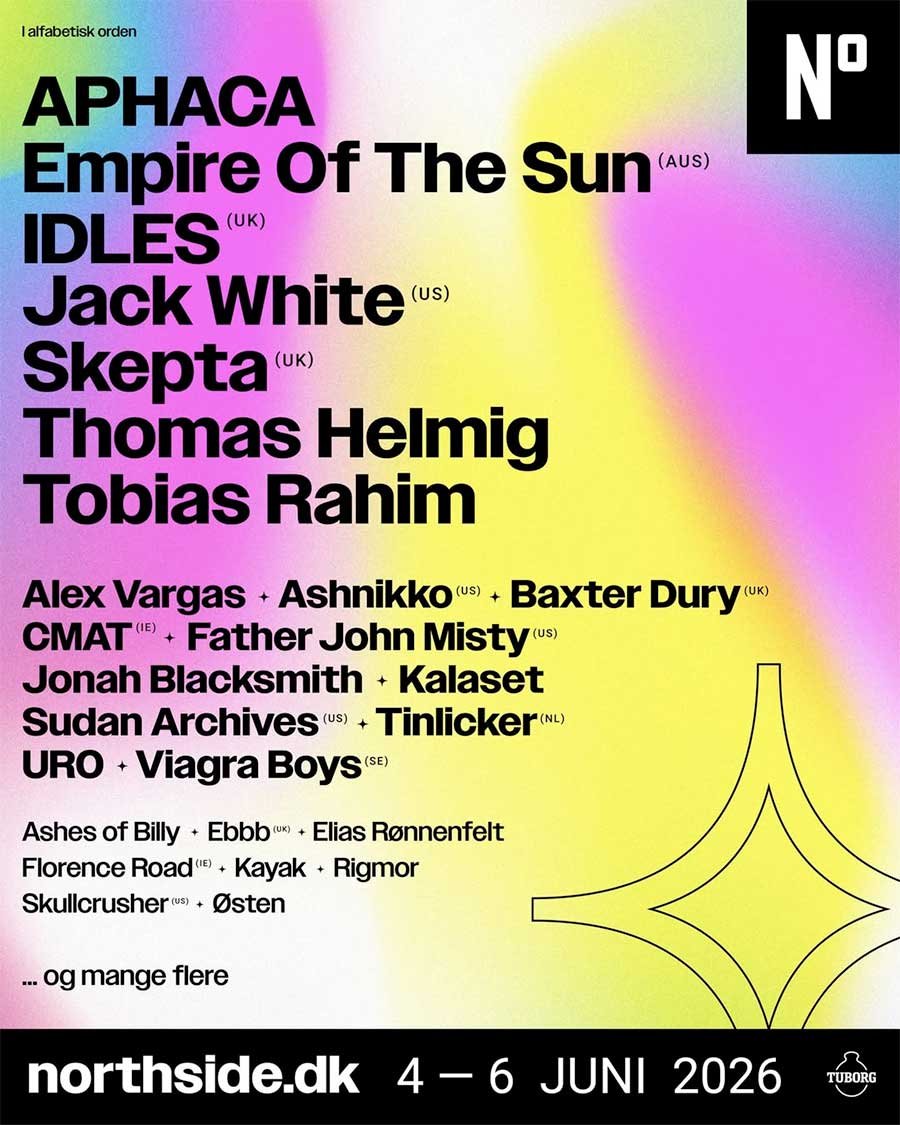 Northside Festival Denmark 2026 phase 1 poster