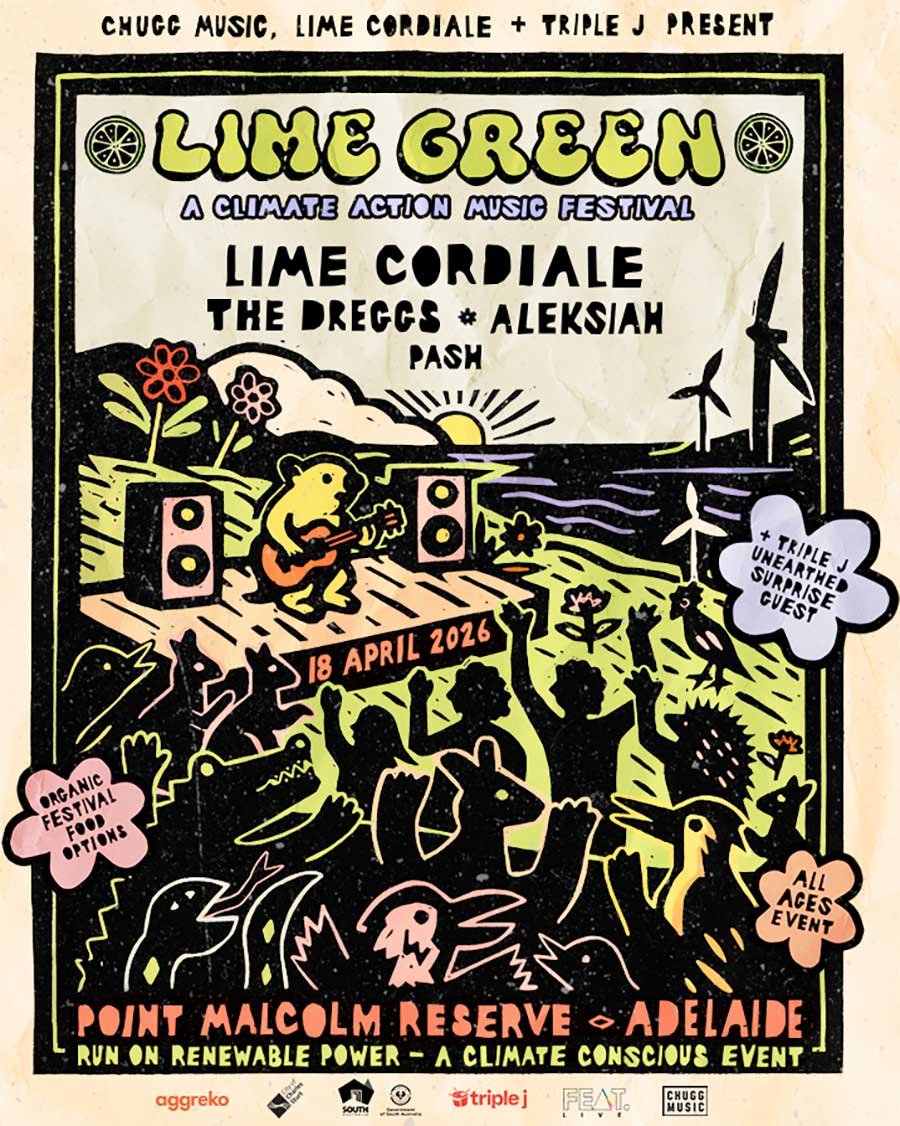 Australia Lime Green Festival 2026 poster