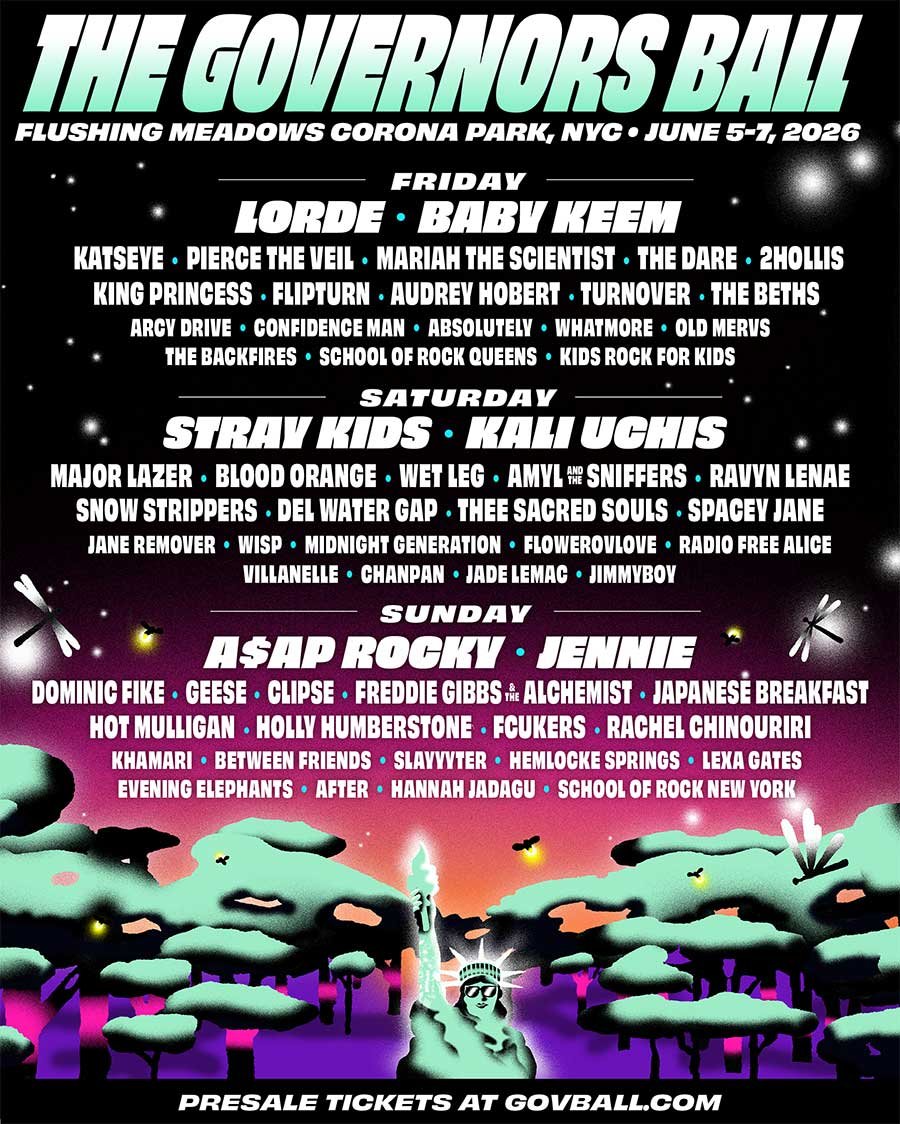 Governors Ball USA 2026 poster