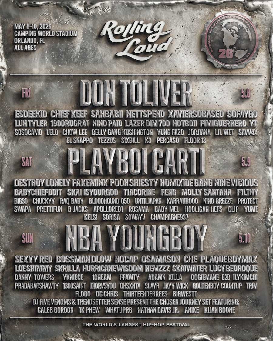 USA Rolling Loud Orlando 2026 poster