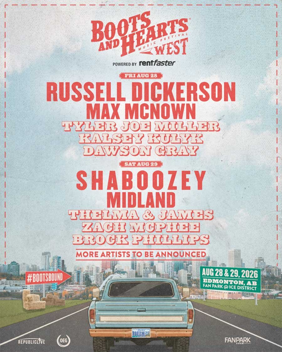 Canada Boots and Hearts Edmonton 2026 poster