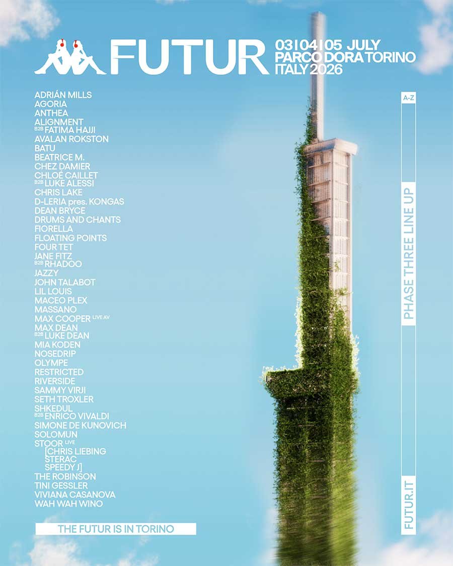 Kappa FuturFestival 2026 phase 3 acts poster
