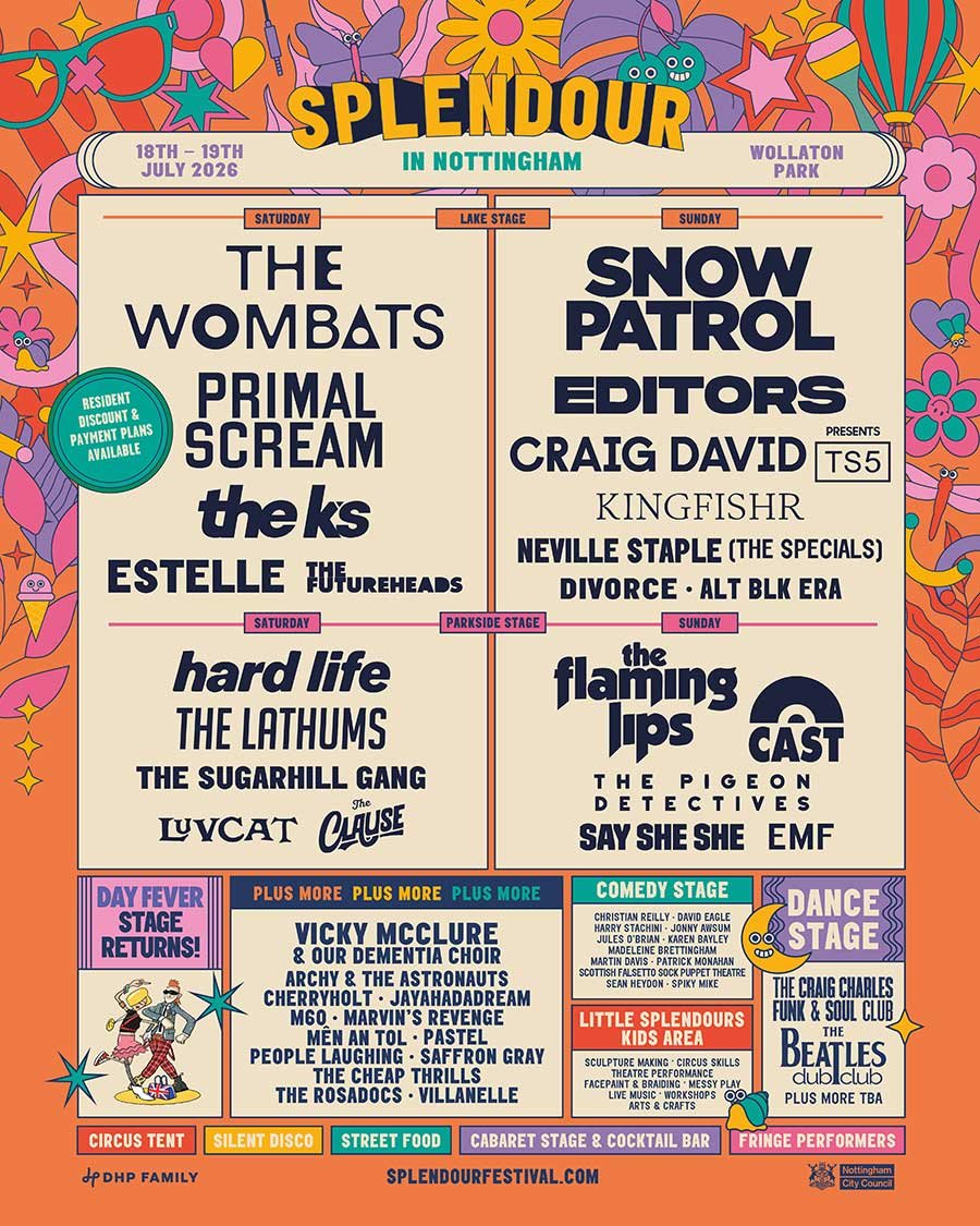 Splendor Festival UK 2026 first poster