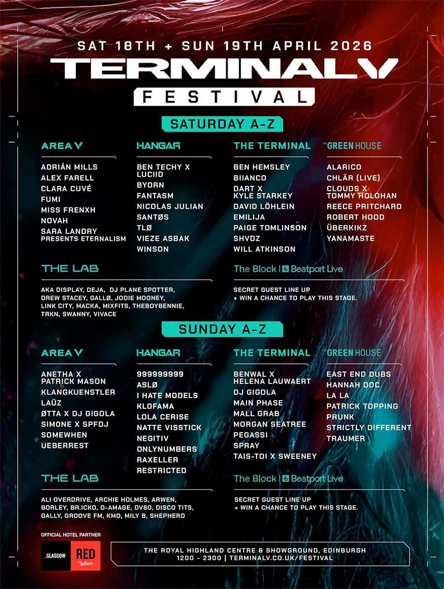 UK Terminal V Festival Edinburgh 2026 poster