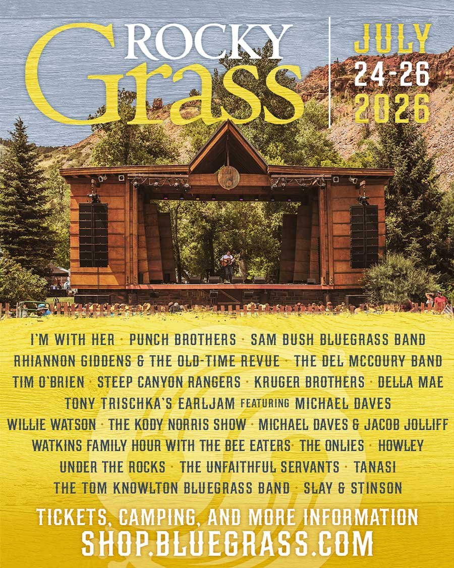 USA RockyGrass Festival Colorado 2026 poster