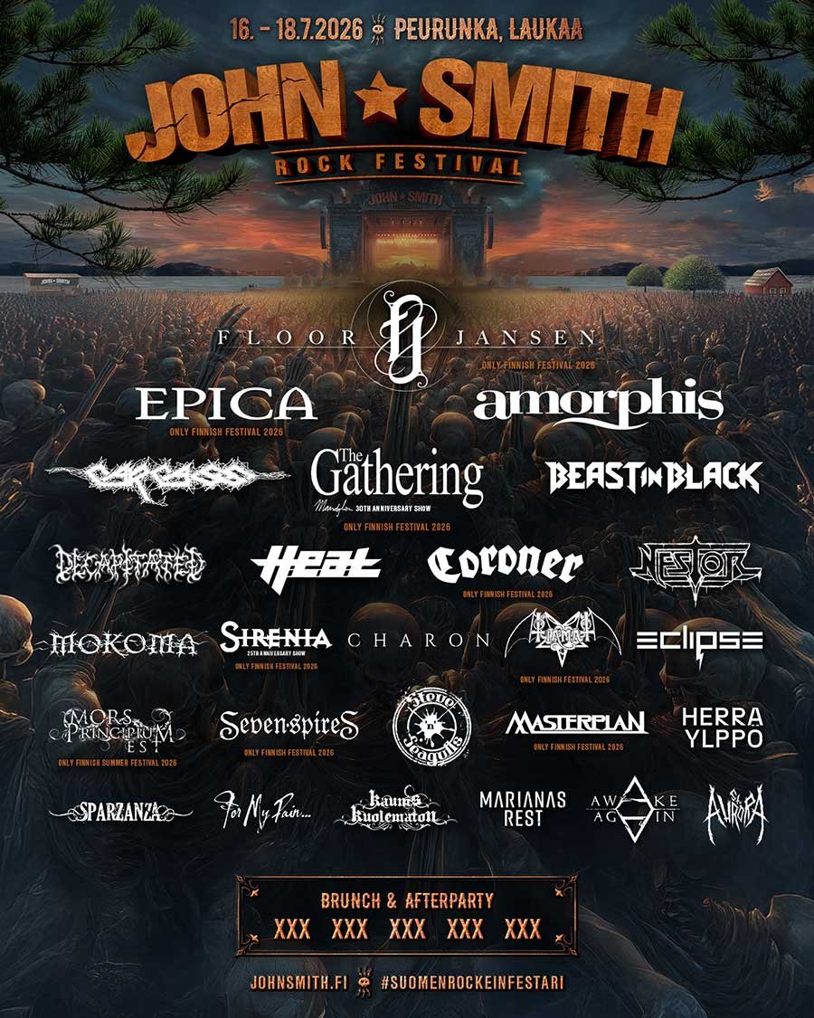 John Smith Rock Festival 2026 poster