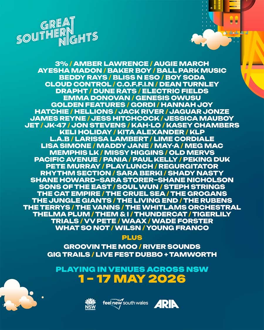 Great Southern Nights 2026 Australia poster