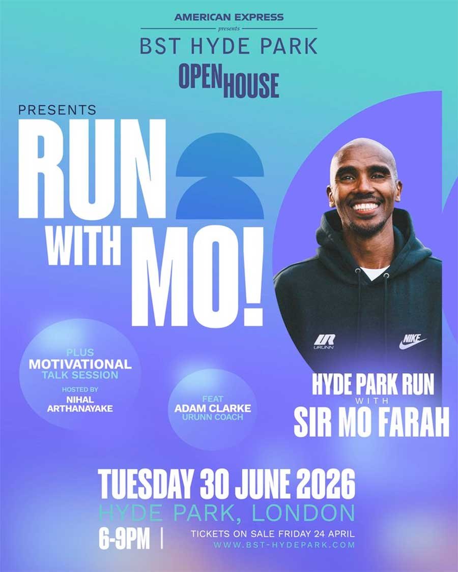 UK BST Hyde Park 2026 Run with Mo poster