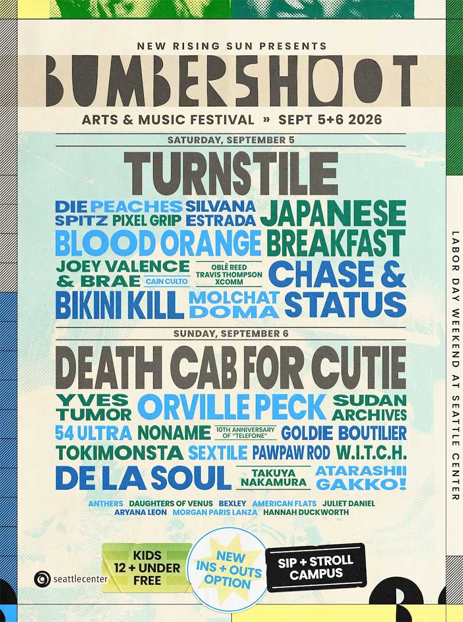 USA Bumbershoot Festival 2026 poster