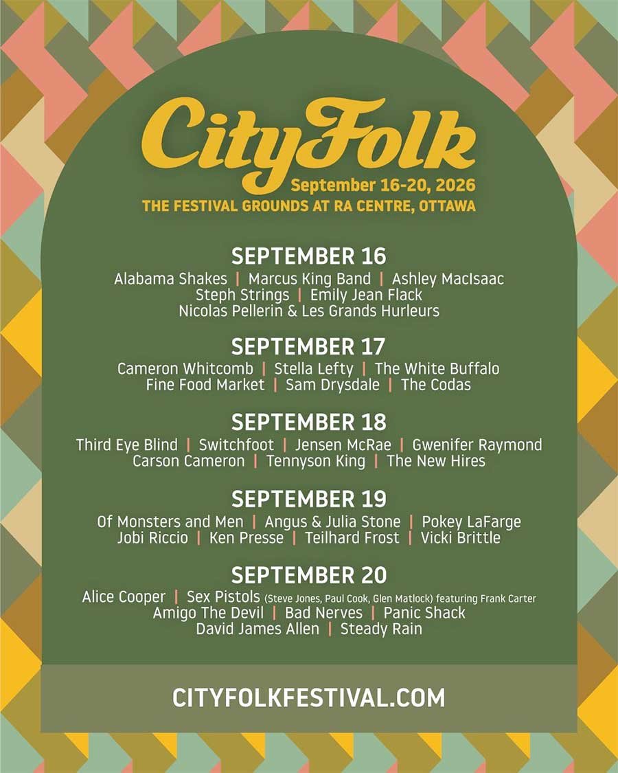 CityFolk Festival Canada 2026 poster