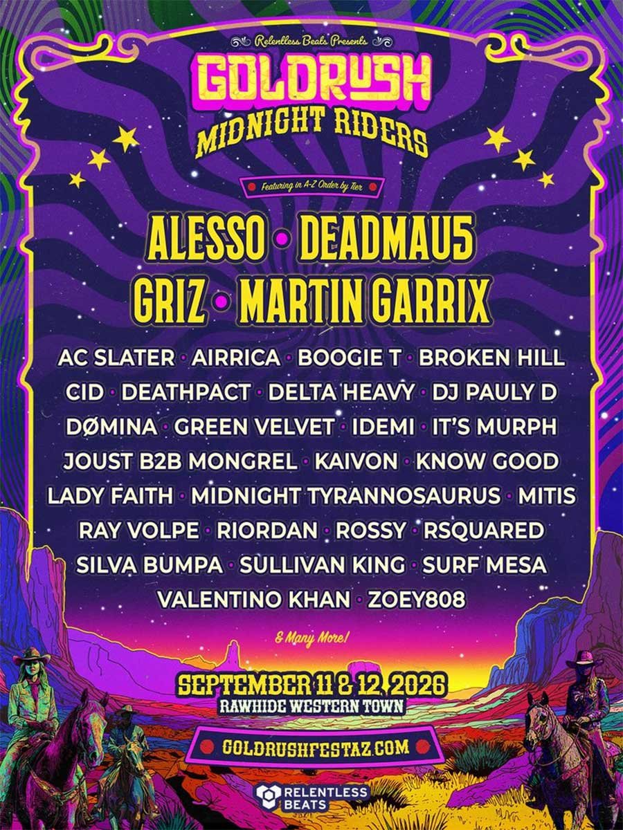 USA Goldrush Festival 2026 phase 1 poster