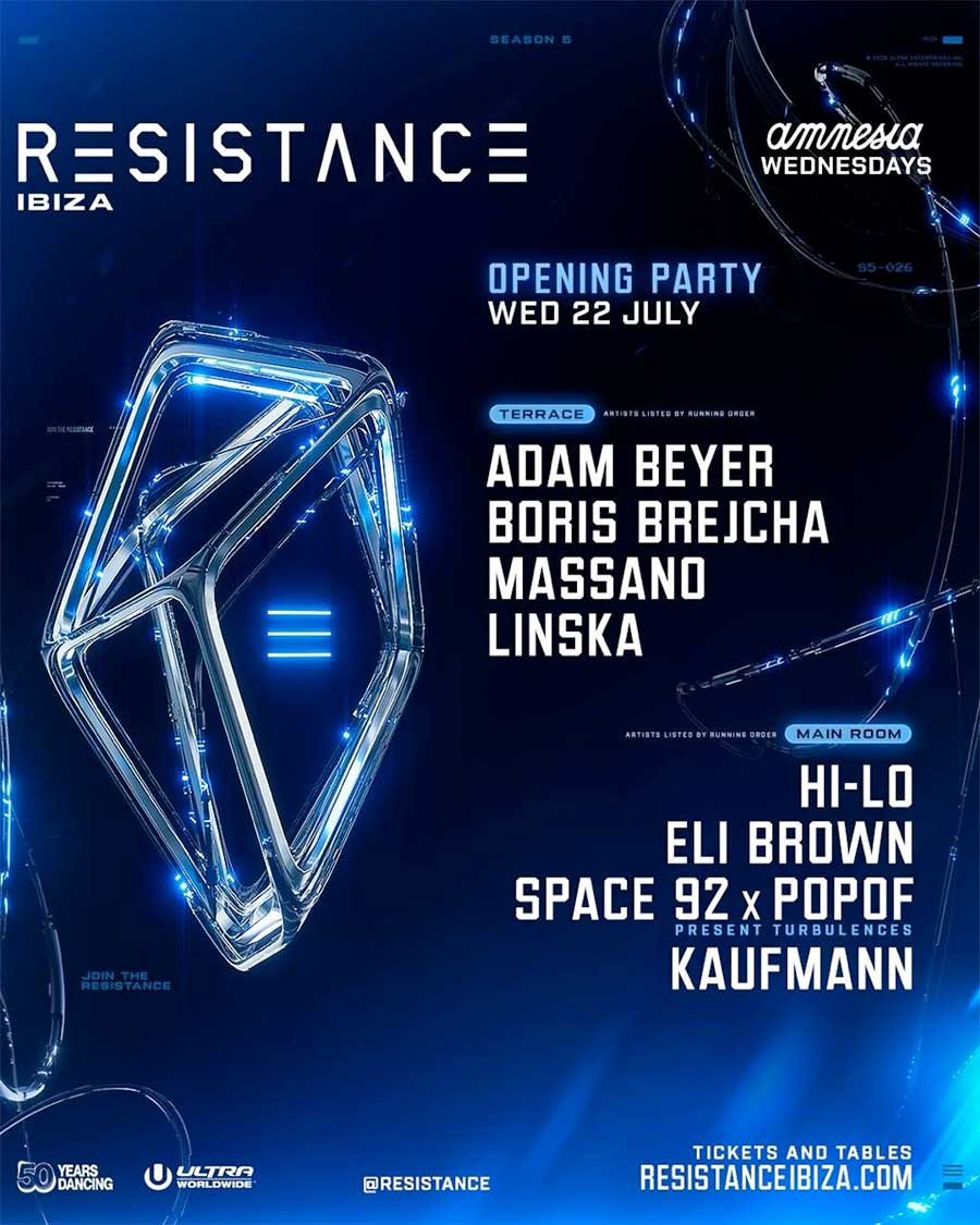 Resistance Ibiza 2026 opening day poster