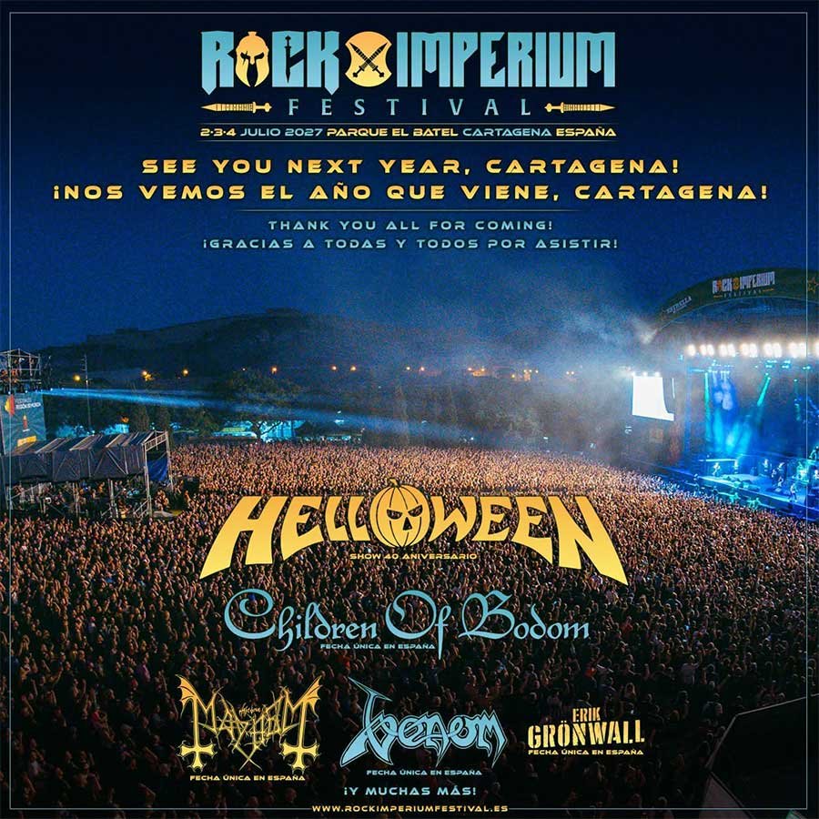 Rock Imperium 2027 first poster