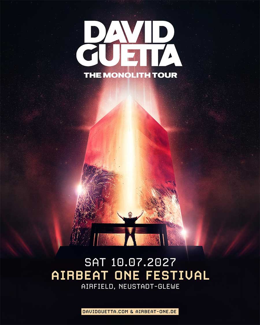 David Guetta headlines Airbeat One 2027 poster