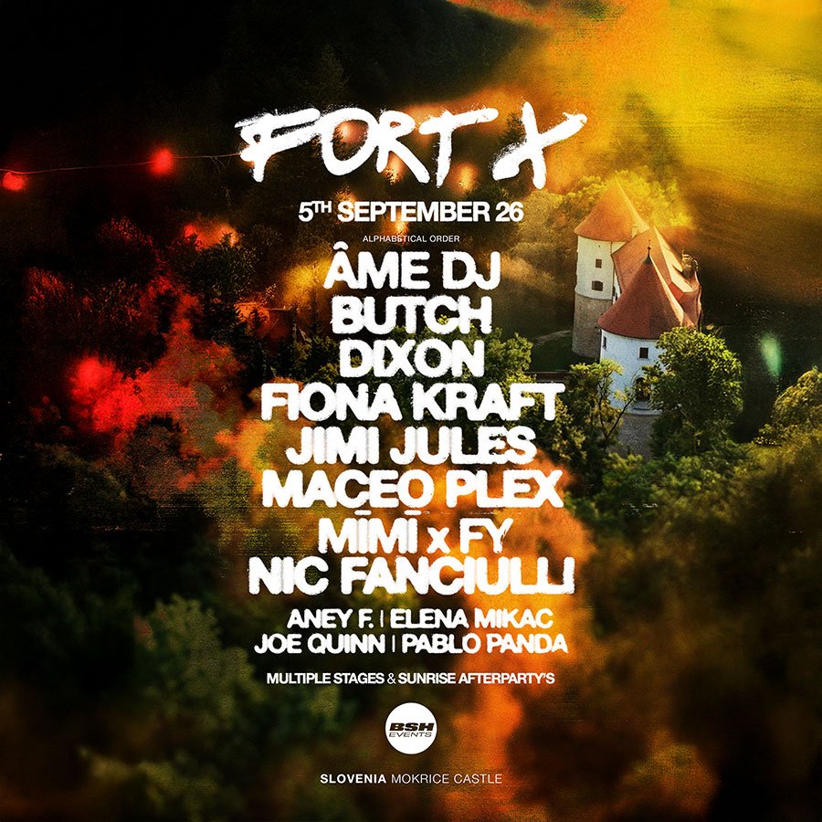Fort X festival 2026 Slovenia poster