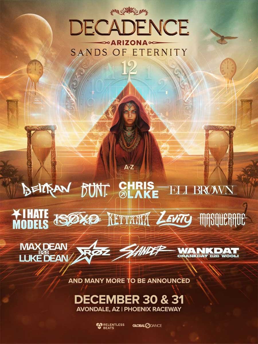 USA Decadence Arizona 2026 phase 1 poster