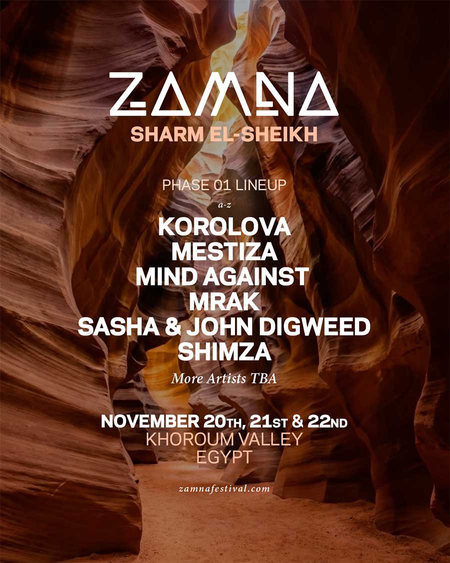 Zamna Festival Egypt 2026 phase 1 poster