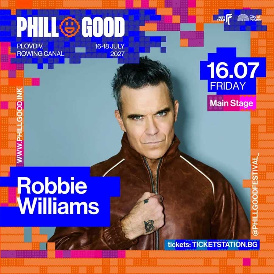 Phillgood Festival 2027 Robbie Williams poster