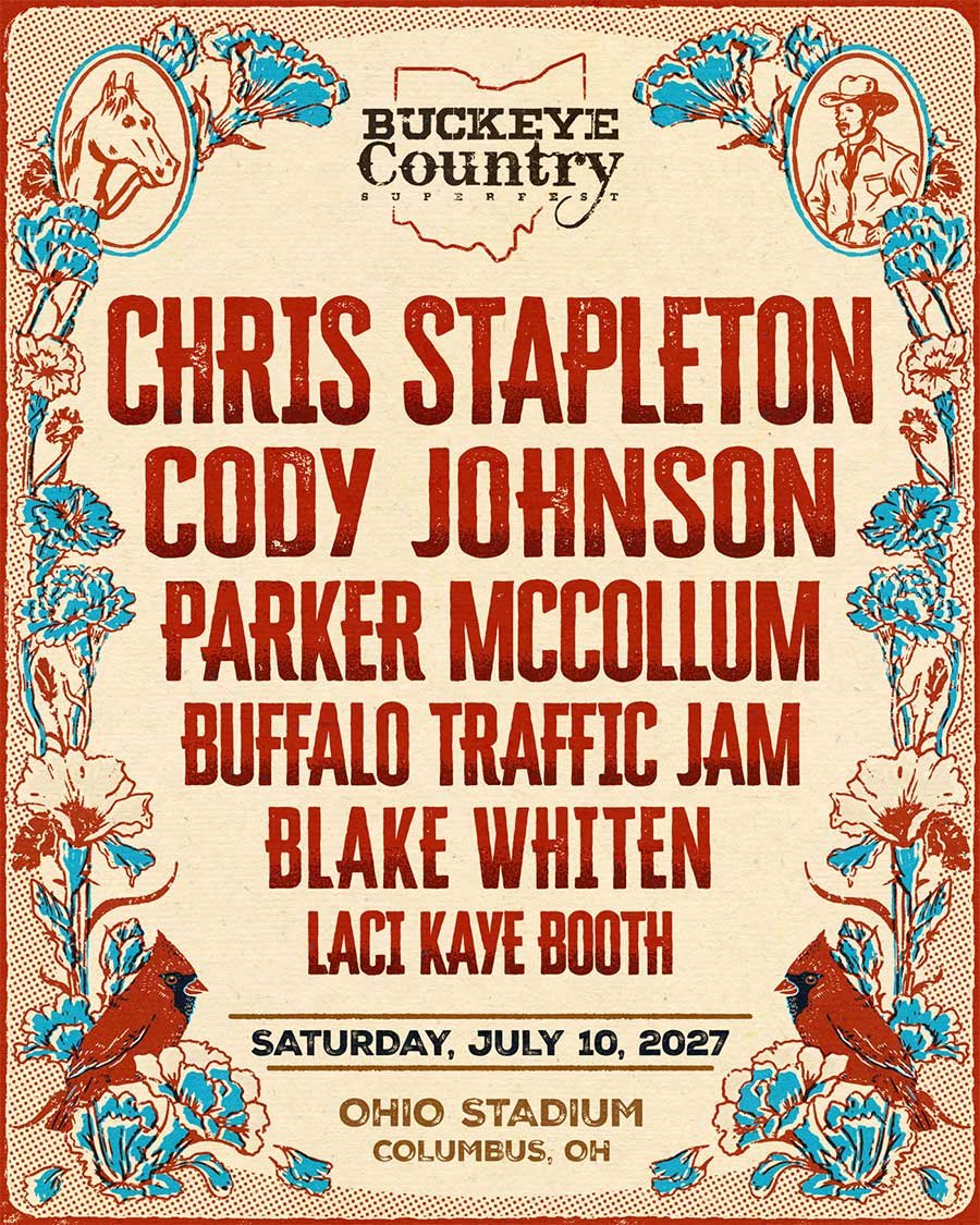 Buckeye Country Superfest 2027 poster