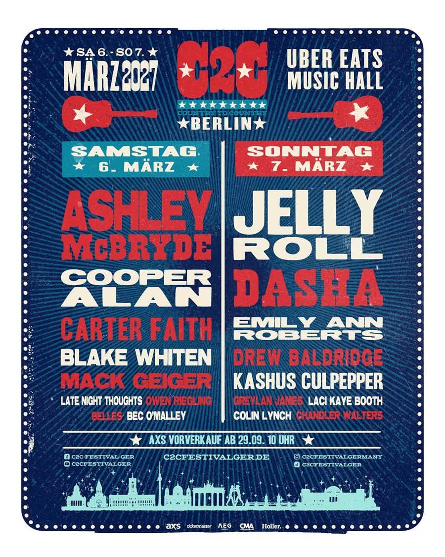 Country2Country Berlin 2027 poster