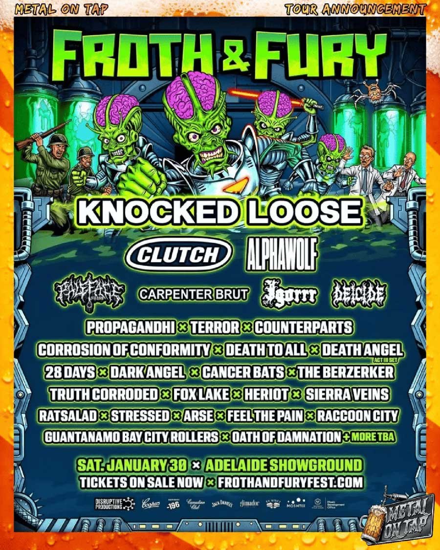 Froth and Fury Festival Adelaide 2027 poster
