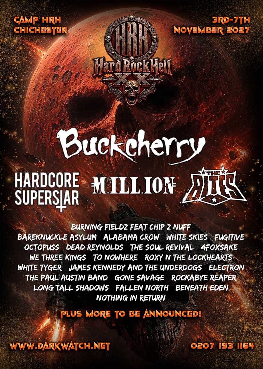 Hard Rock Hell UK 2027 poster