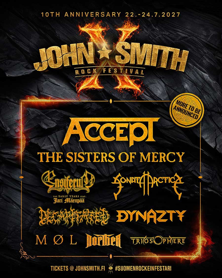 John Smith Rock Festival 2027 phase 1 poster