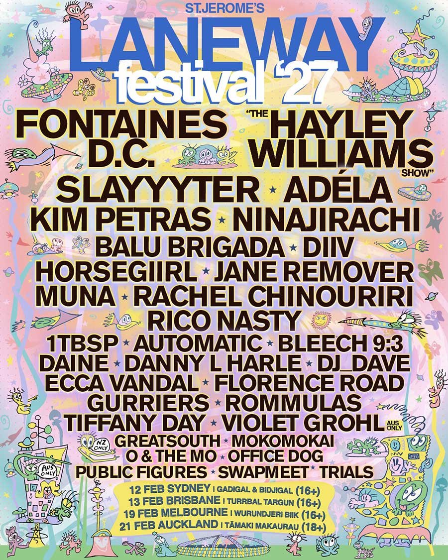 Laneway Fest 2027 poster