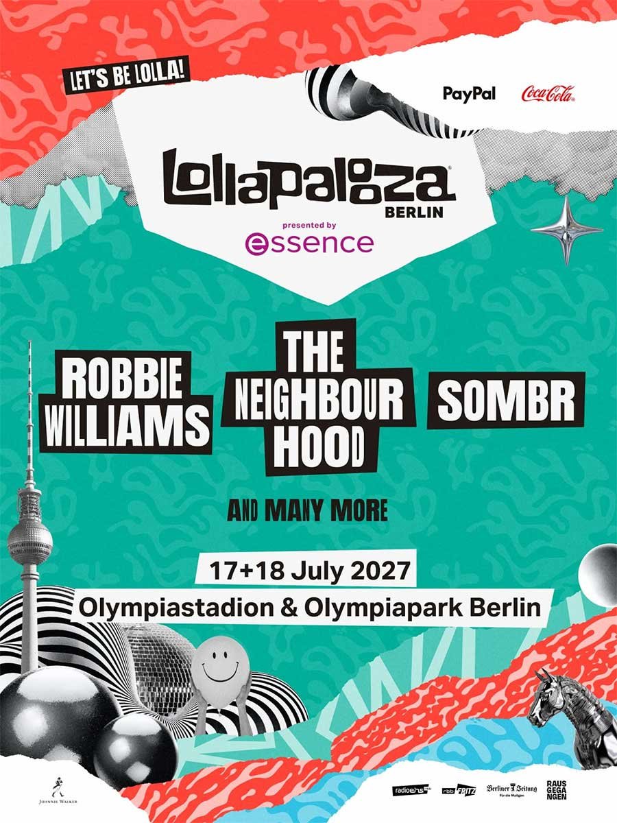 Lollapalooze Berlin 2027 phase 1 poster