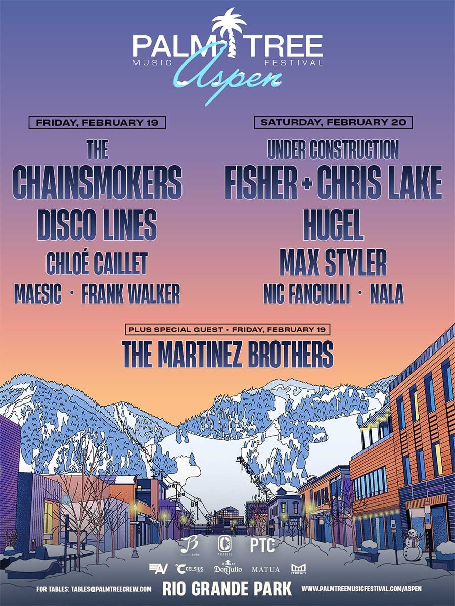 Palm Tree Music Festival 2027 Aspen poster
