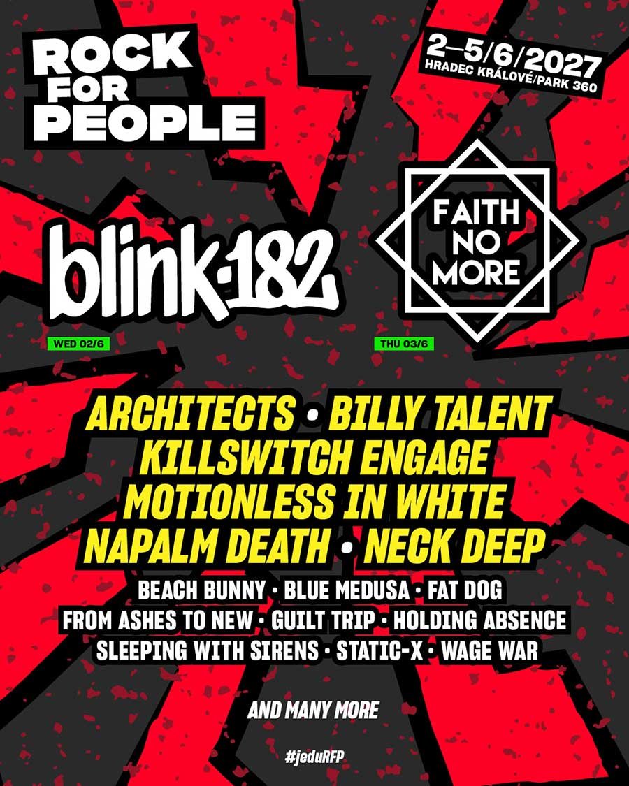 Rock For People 2027 phase 1 poster
