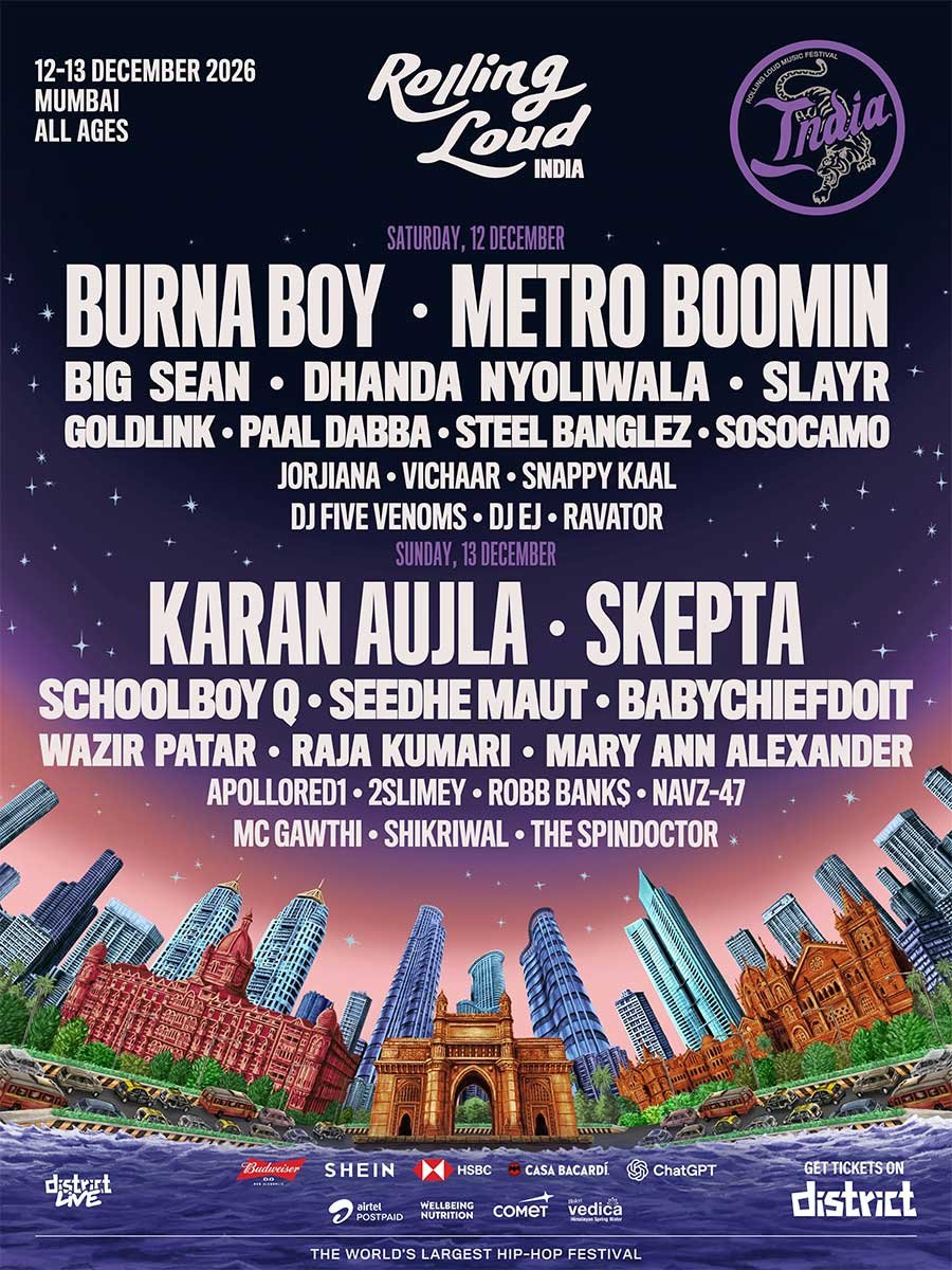 Rolling Loud India 2026 poster