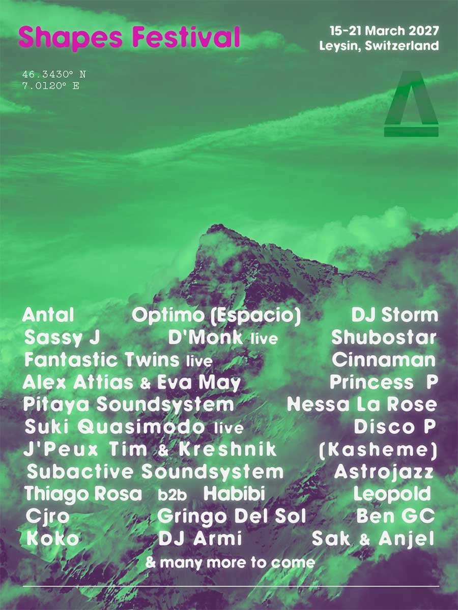 Shapes Festival 2027 Switzerland poster