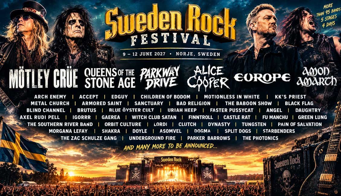 Sweden Rock Festival phase 1 bands 2027 news