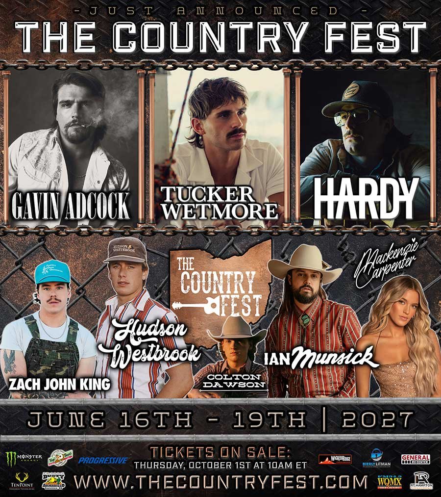 The Country Fest Ohio 2027 poster