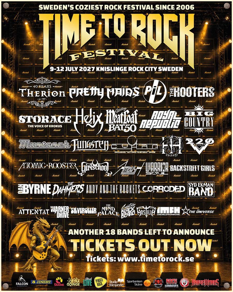 Time to Rock Festival 2027 poster