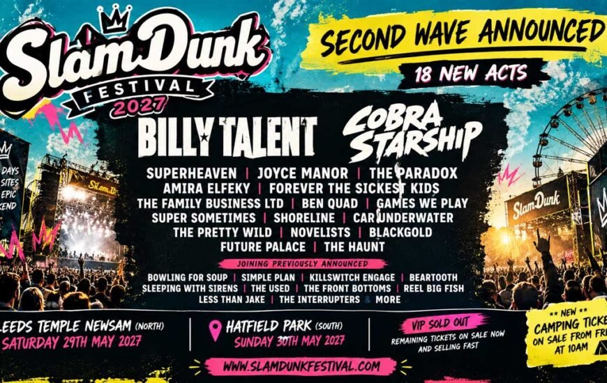 UK Slam Dunk Festival 2027 phase 2 news