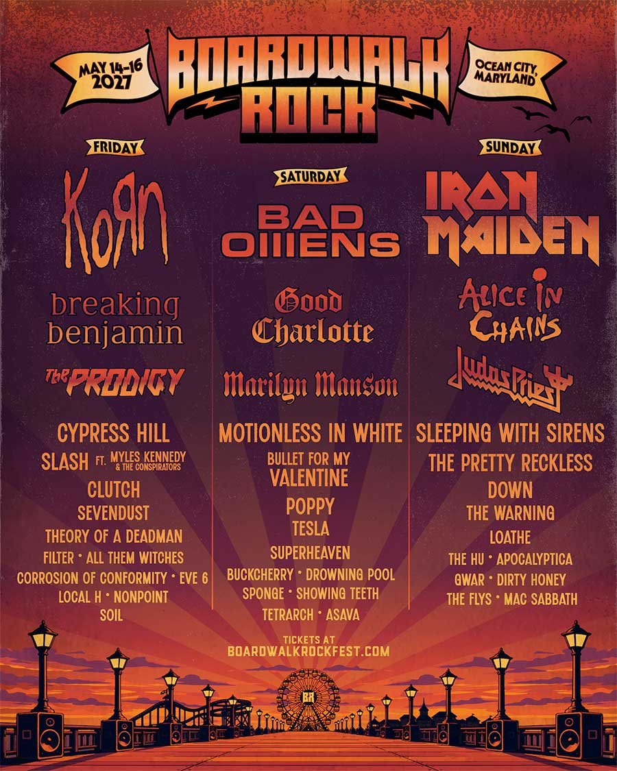 USA Boardwalk Rock 2027 poster