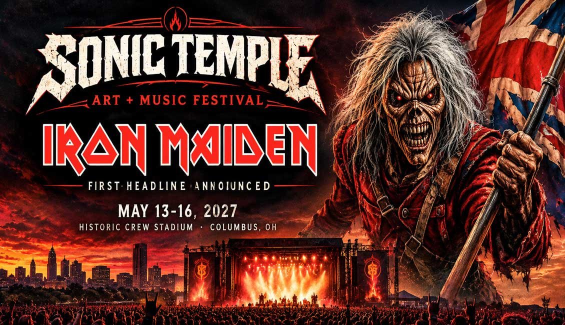 USA Sonic Temple Festival 2027 Iron Maiden headliners